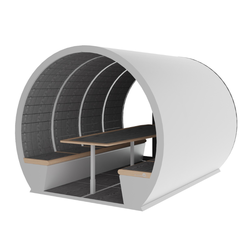 The Meeting Pod Co | Acoustic Outdoor Pod - Part Enclosed