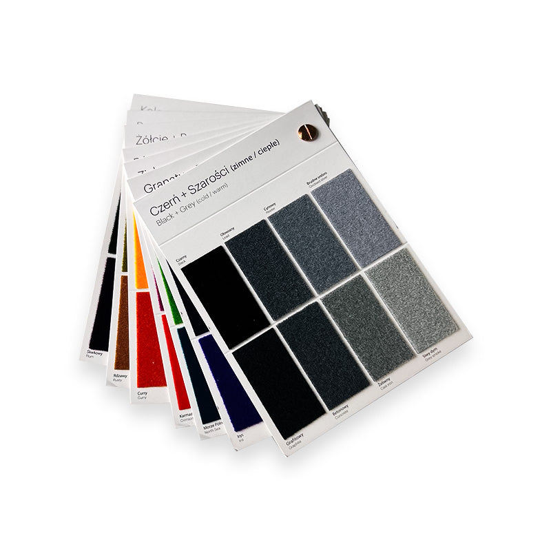 - FLUFFO Colour Sample Swatch Booklet - Muffle Acoustics Limited