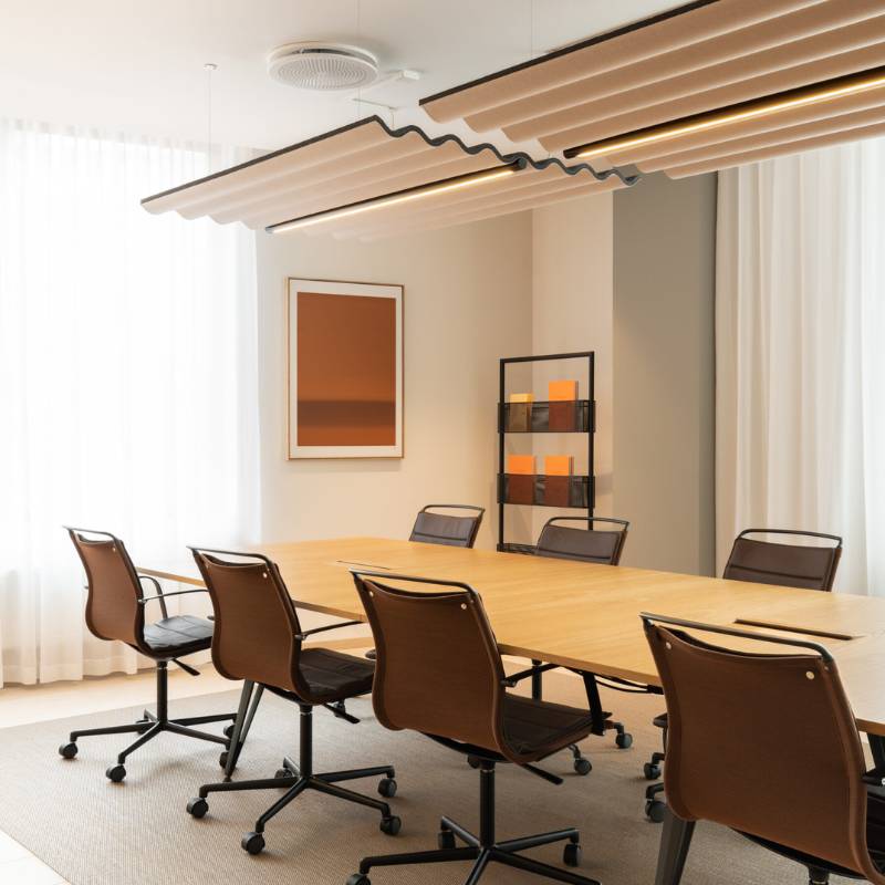 Abstracta - Abstracta Scala Ceiling Acoustic Absorber Raft - Muffle Acoustics Limited 