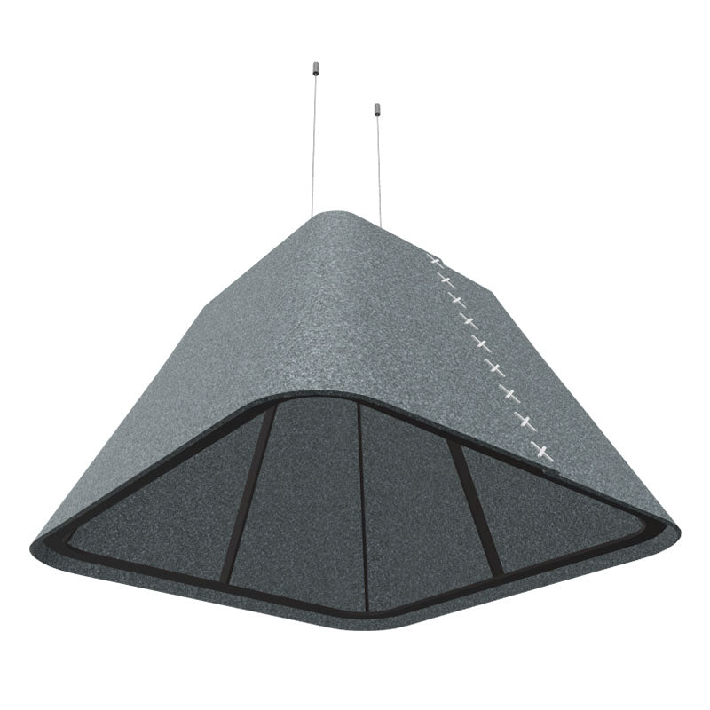 BuzziSpace BuzziShade Acoustic Pendant Light - Square Retrofit - Muffle Acoustics Limited