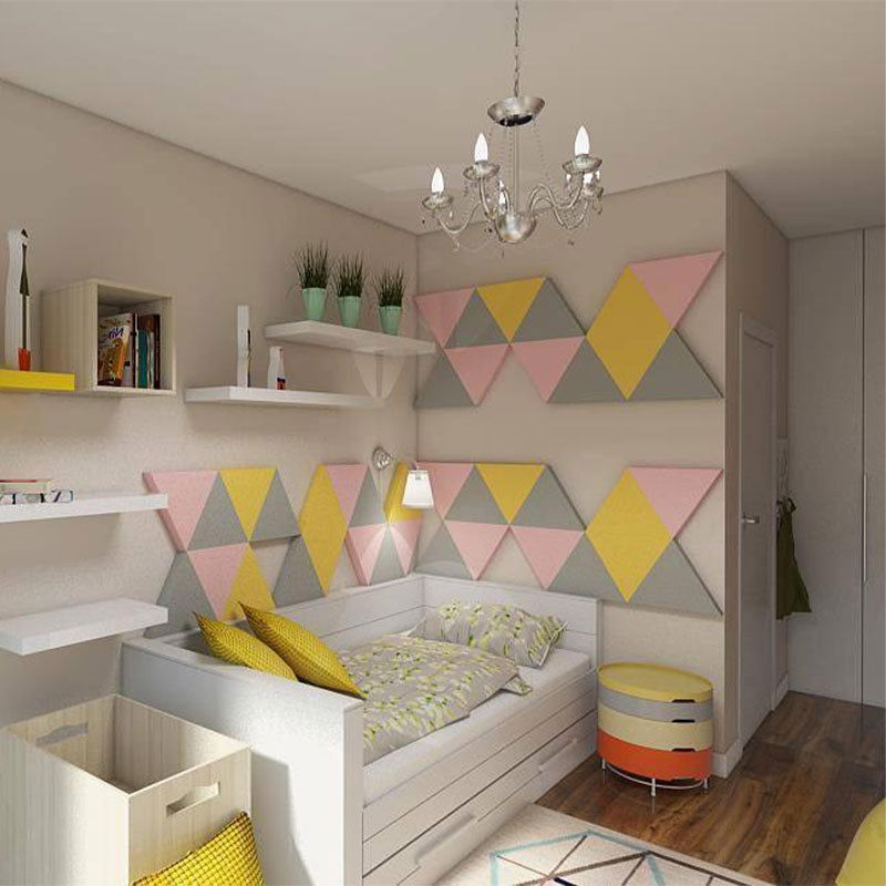 FLUFFO SOFT EDGE Triada Acoustic Wall Panel - Muffle Acoustics Limited