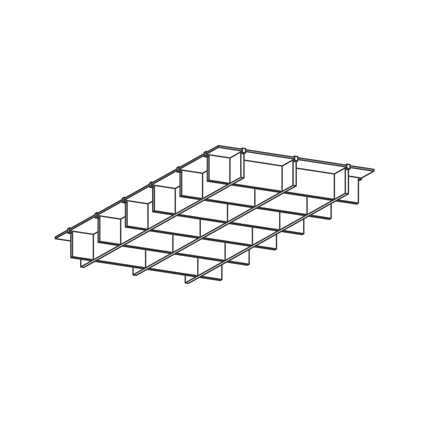 Autex | Grid Ceiling Tiles - Rectangle (Sold in Packs)