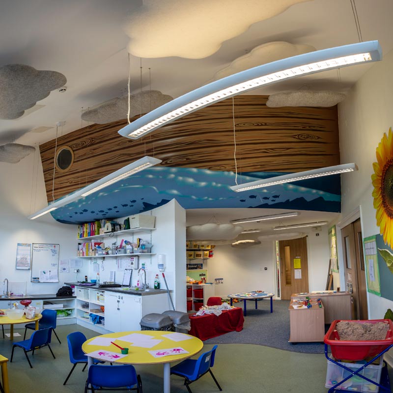 The Woolly Shepherd Acoustic Sound Cloud Suspended Ceiling Absorber - Muffle Acoustics Limited