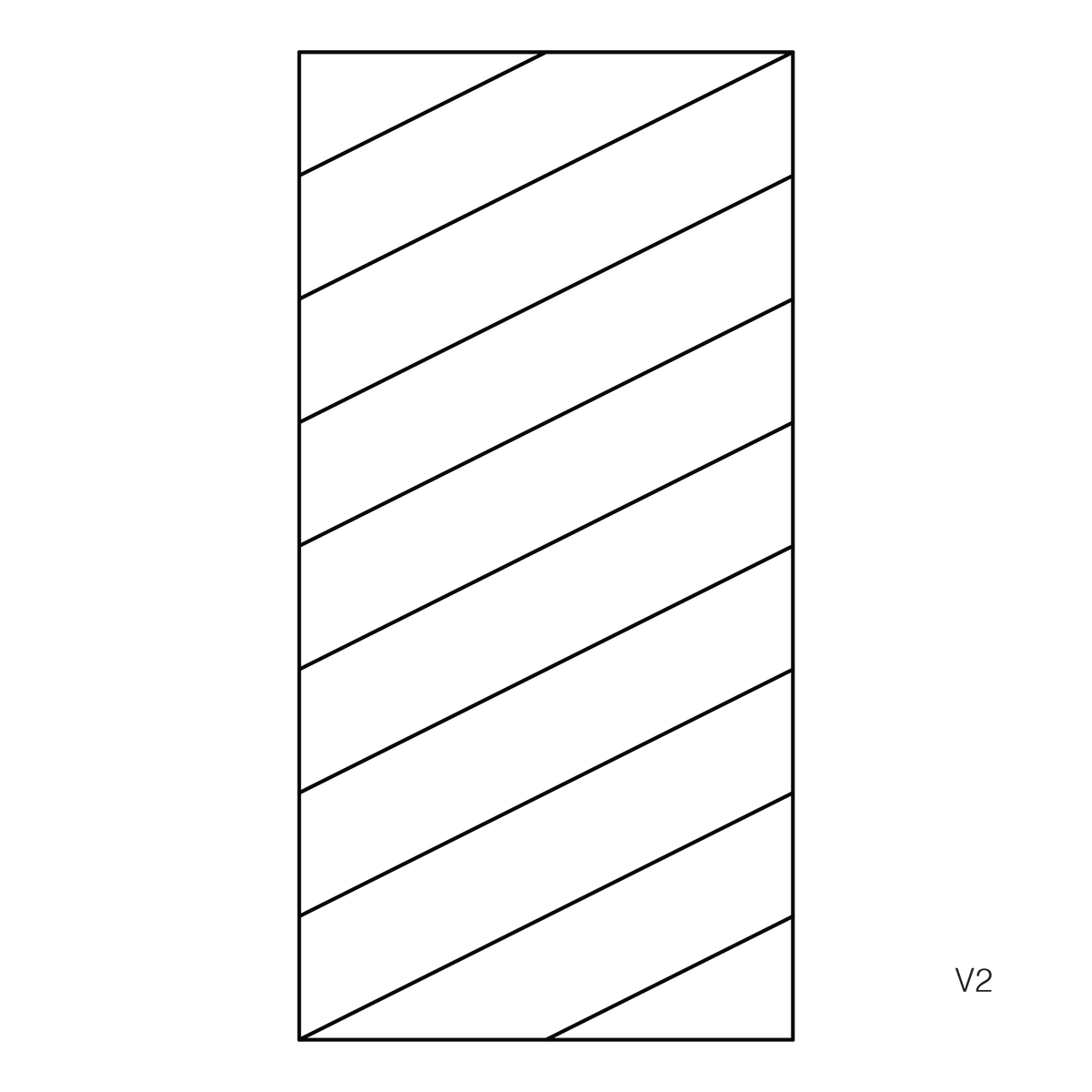 v2 cutting pattern