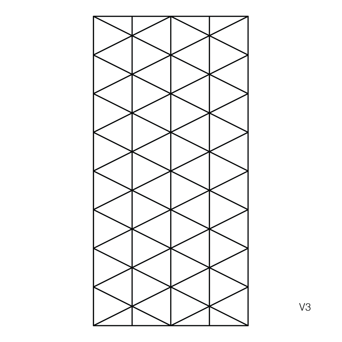 v3 cutting pattern