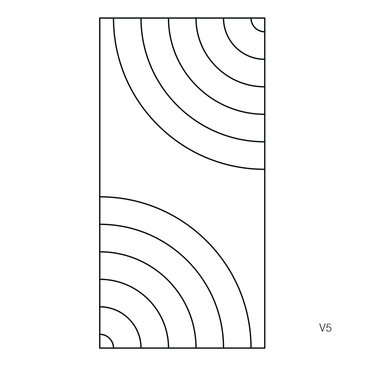 v5 cutting pattern