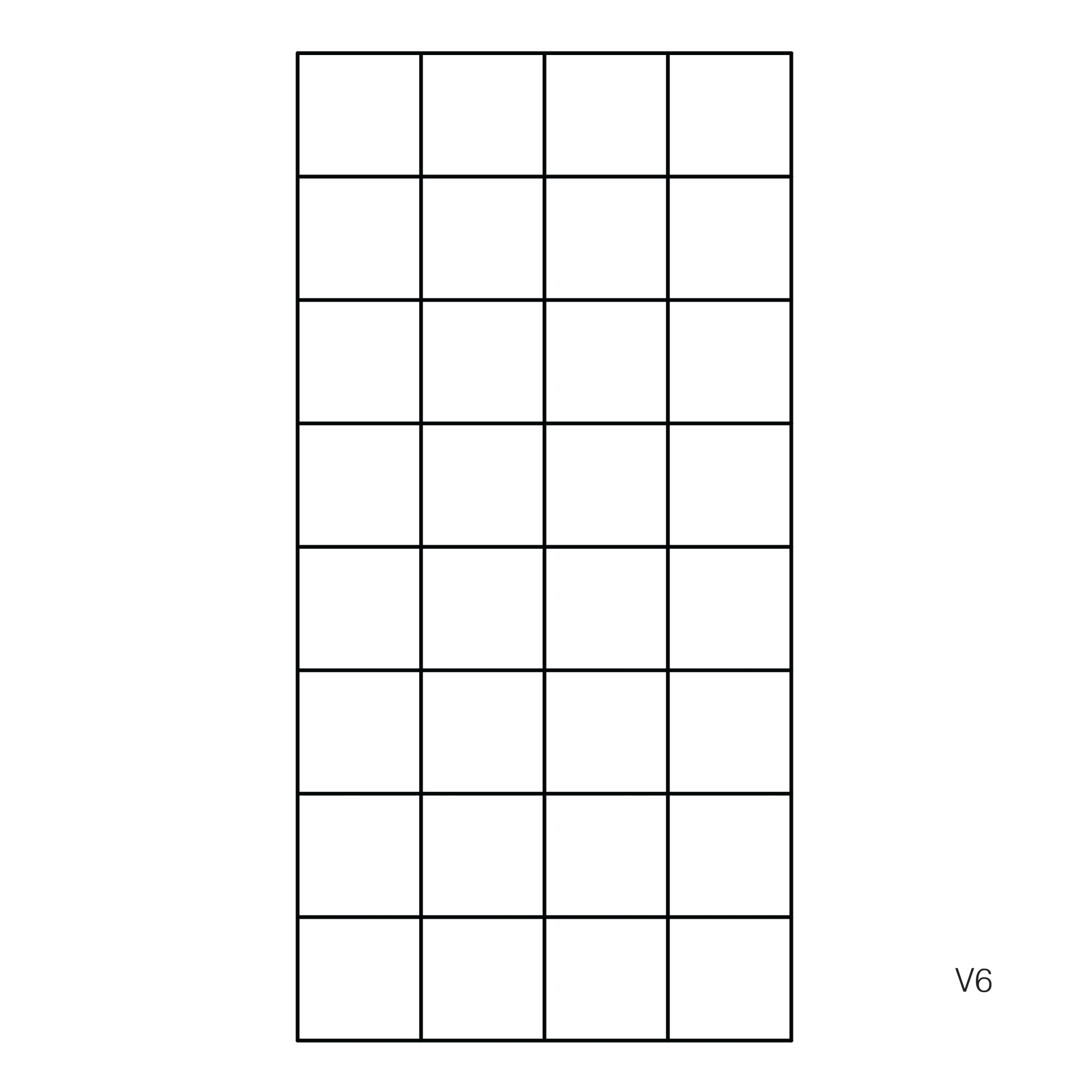 v6 cutting pattern